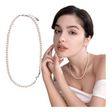 Collar De Perlas Para Mujer Ajustable Aesthetic Regalo 48cm