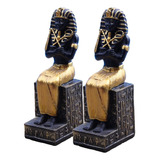 Set De 2 Figuras De Faraón Para Decoración De Estanterías D