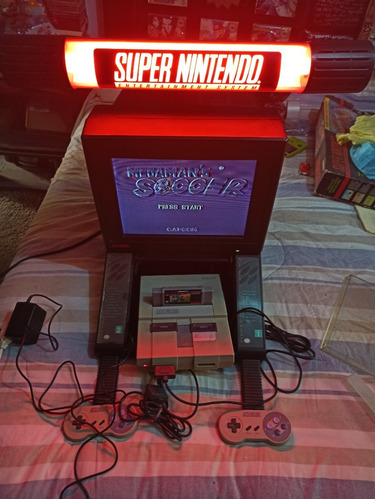 Nintendo Super Nes Kiosko Monitor Consola