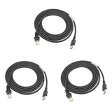 3x Cable Usb De 6 Pies Para Escáner De De Barras