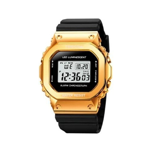 Reloj Tressa Open  Digital Acero Silicona Unisex Wr 50mts