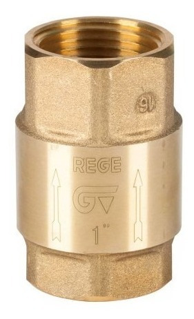 Válvula Retención Vertical Re-ge 1 1/2 PuLG. Bronce Genebre