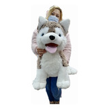 Perro Husky Grande De Peluche Importado De 85cmts 