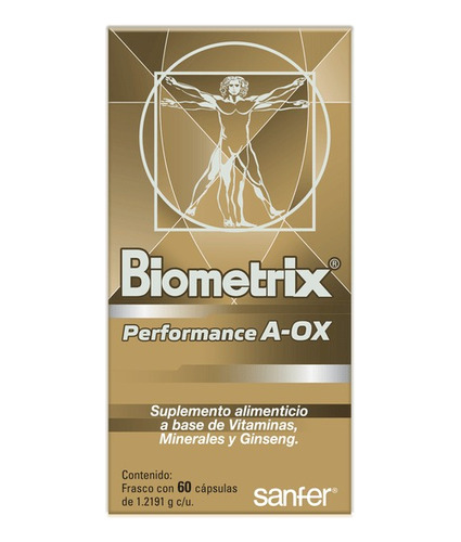 Suplemento Biometrix Performance A-ox Ginseng 60caps