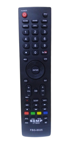 Kit 10 Controle Remoto Compatível Tv Semp Toshiba Ct-6640  