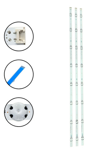 Kit Barras De Led Compativel  43uh6000 43uf6400 43uh6100