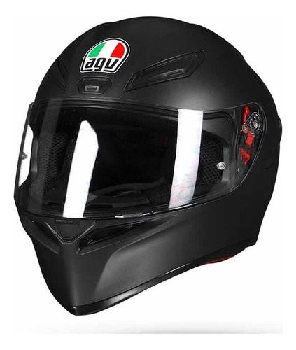 Casco Integral Agv K3 Negro Mate Único Talle Xs Doble Visor