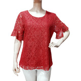 Blusa De Encaje Para Fiesta Talles Grandes