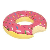 Flotador Dona Donuts Frutilla 120 Cm Inflable