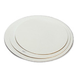 Disco Blanco Laminado Para Tortas Y Pastelería Grande X 25 U