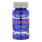 Cafeina Allmax 200mg 100 Tablets - Eua