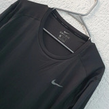 Camiseta Nike Manga Longa Dri-fit Miler - Cinza