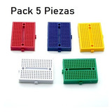 Protoboard Mini 170 Puntos Syb-170 Pack 5 Pzas Color Diverso