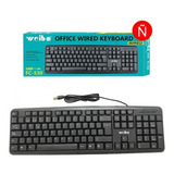 Teclado Alámbrico Weibo Usb Para Pc Fc-530 + Obsequio