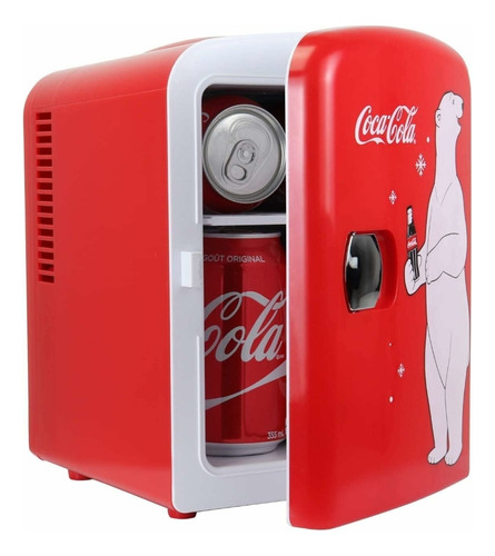 Frigo Bar Coca-cola Red Nevera Kwc4 Mini Cooler Coke Red 