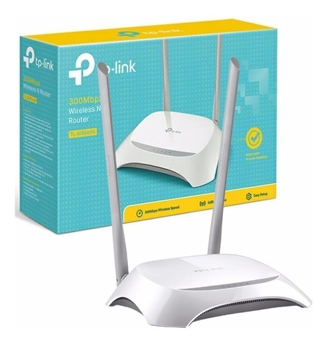 Router Tp-link 300mbps 2 Antenas De 5 Dbi 4 Puerto Tl-wr840n