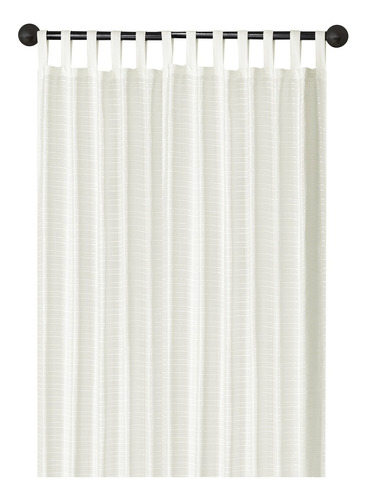 Cortinas De Tela Voile Natural Tess 2 Paños Presillas Oferta