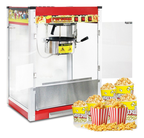 Máquina De Palomitas Comercial De 8 Oz Y 110 V