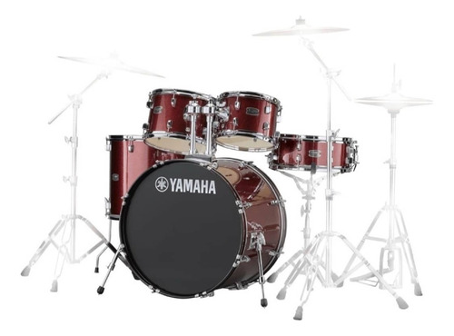 Bateria Acustica Yamaha Rdp2f5bgg Rydeen Burgundy Glitter