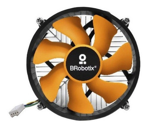 Ventilador Para Cpu Brobotix 4 Pines 2200rpm Naranja 9630 /v