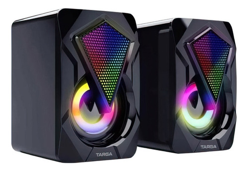 Parlantes Pc Gamer Usb Targa Diamondx 8w Led Stereo