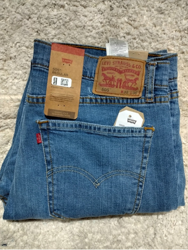 Pantalón Levi's Para Hombre 505 Regular, Talla 36x30 (640)