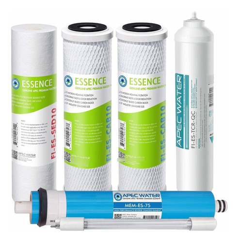 Apec Water Systems Filter-max-esuv-ss 75 Gpd Juego Completo 