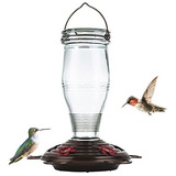 Bolite 18006 Hummingbird Feeder, Vintage Bottle Glass Hummin