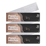 Kit 3 Papel Ecologico Para Mechas Ebony 11x47cm 150 Folhas