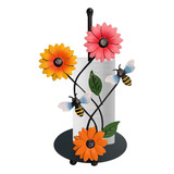 Sunflower Door | Freestanding Metal Kitchen Towel Holder -