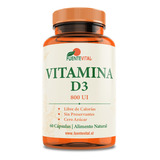 Vitamina D3 800 Ui 60 Cápsulas Vegetales - Fuente Vital