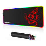 Rgb Gaming Mouse Pad Anime Dragon Mousepad Mat Led Con 15 Mo