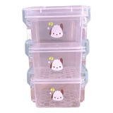 Caja De Almacenamiento Transparente De Tres Capas Sanrio