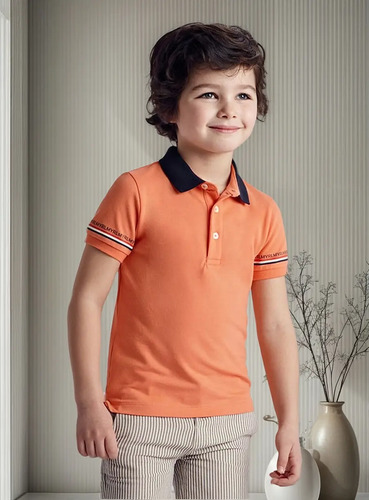 Polo M/c Estampado Durazno Niño Mayoral M3103