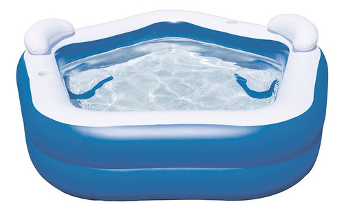 Alberca Piscina Inflable Familiar Pentagono Blanco Bestway Color Azul/blanco