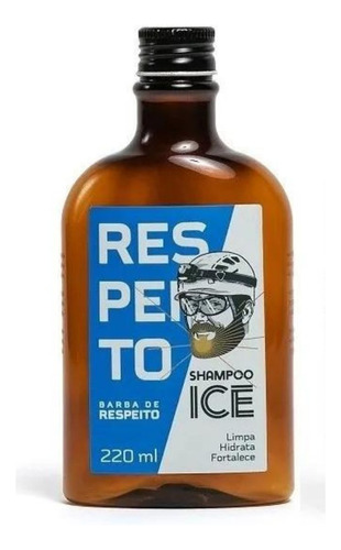 Barba De Respeito Shampoo Ice Barba Cabelo Bigode 220 Ml