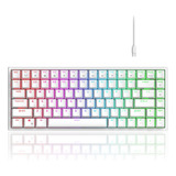 Rk Royal Kludge Rk84 Teclado Mecánico Con Cable Rgb 75% De Y