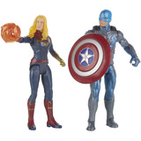 Figura Marvel Avenger Captain America Y Captain Marvel