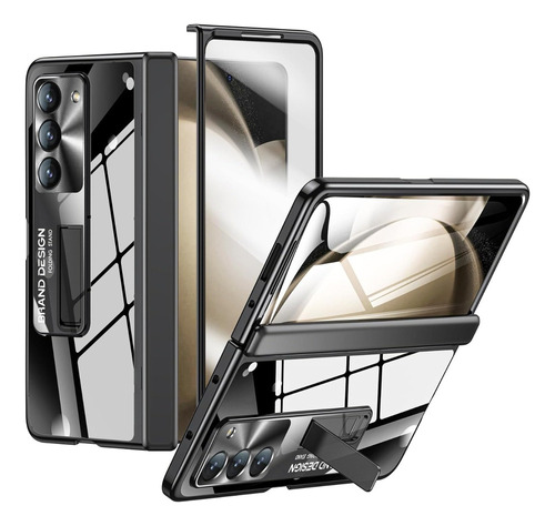 Estuche De Soporte Galvanizado For Samsung Galaxy Z Fold 5