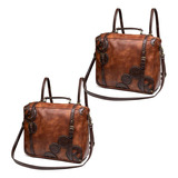 2 Bolsas De Hombro De Piel Steampunk Gear Organizer Para Por