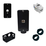 Kit Tomada Rj45 P/ Cabo De Rede + Condulete Pvc + Adaptador