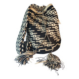 Mochila Wayuu Originales Grande Negra Blanca Mujer Hombre 