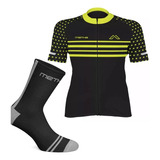 Combo Ciclismo Remera Metha+ Medias Metha Line Bici