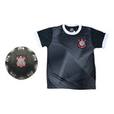Kit Camisa Corinthians Infantil Beacon + Bola Black Oficial