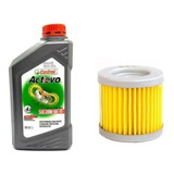 Kit Aceite Castrol + Filtro Aceite Gn En 125 Suzuki El Tala