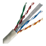 Cable Utp Categoría 6 Aleación Blanco Cctv Red X 150 Metros