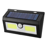 Lámpara Con Panel Solar Y Luz Led Con Sensor De Movimiento