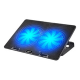 Base Notebook Nisuta Ns-cn84 Hub Usb 2 Fan Reclinable