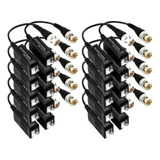 10 Pares Video Balun Cam. Cftv Conversor Utp Hd Tvi Cvi Ahd