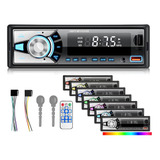 Auto Estereo Coche Reproductor Mp3 Radio Con Bt Aux Usb Sd